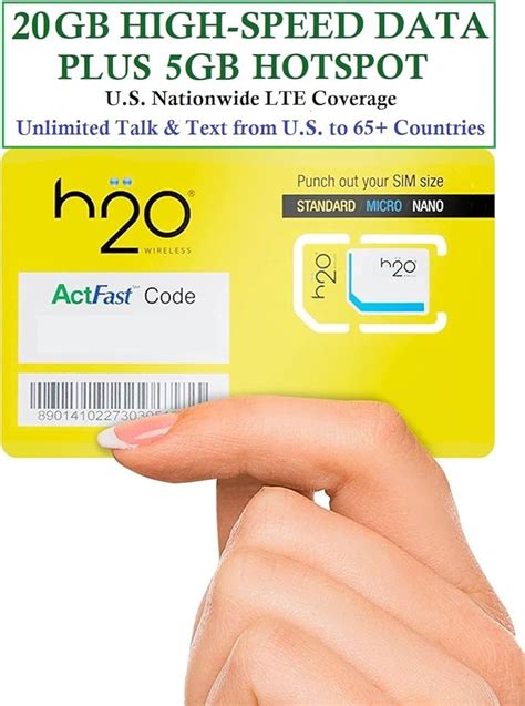 h2o wireless sim card activation